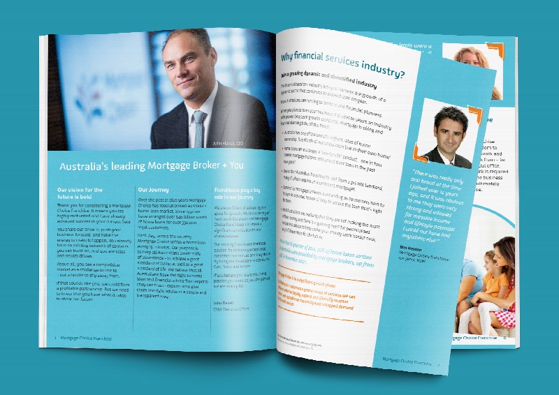 Mortgage Choice magazine/booklet design.
